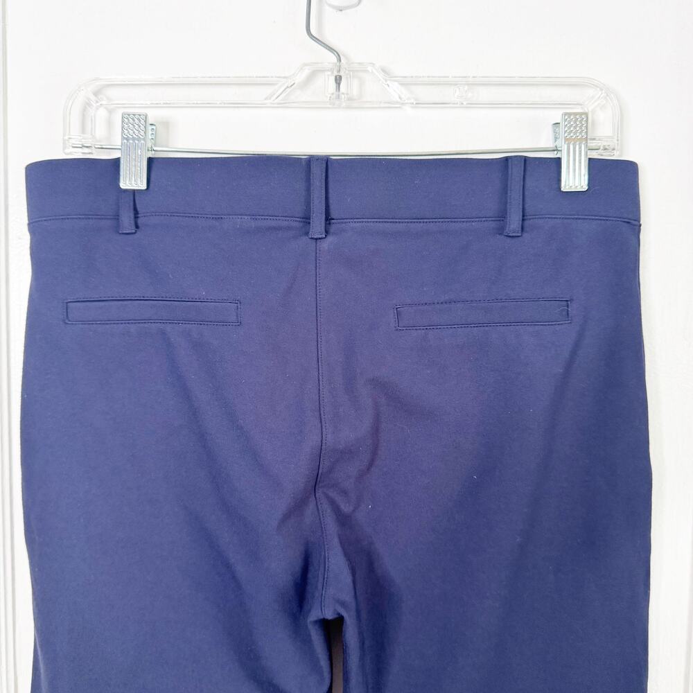 Betabrand Classic Dress Yoga Pant Navy Blue Slimming Stretch Cropped W0249-NY L - Picture 9 of 13